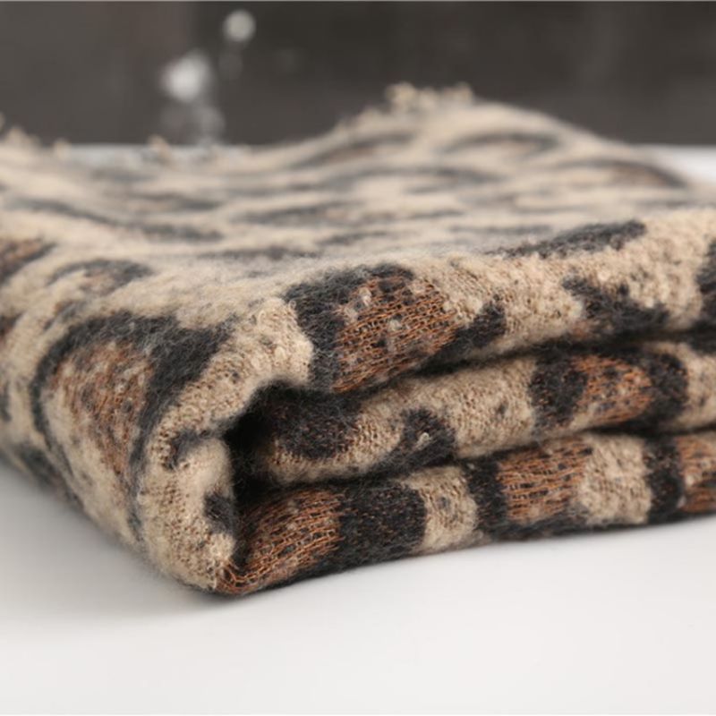 Jäljitelmä Cashmere Print Leopard Huivit