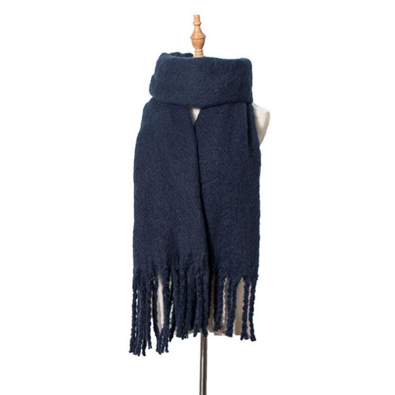 Tassel Polyester Plain Huivit