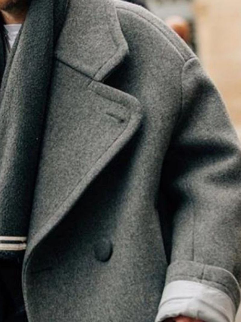 Standard Lapel Plain Winter European Coat