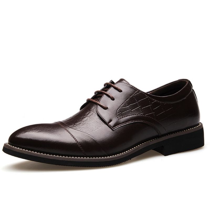 Miesten Croco Point Toe Oxfords