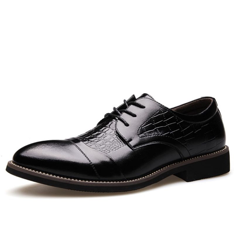 Miesten Croco Point Toe Oxfords