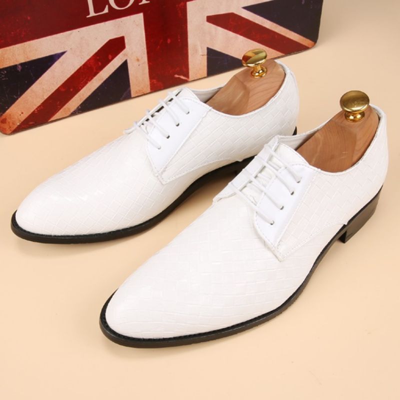 Miesten Vintage Grid Oxfords