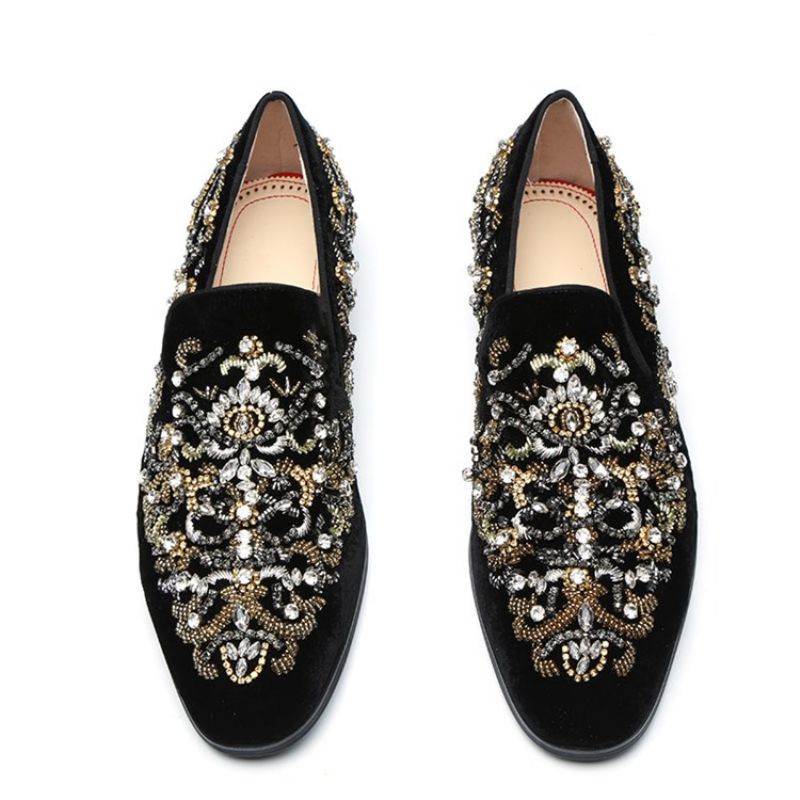 Rhinestone Pyöreävarvas Miesten Oxfords