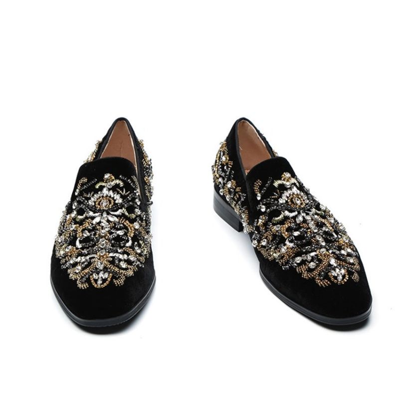 Rhinestone Pyöreävarvas Miesten Oxfords