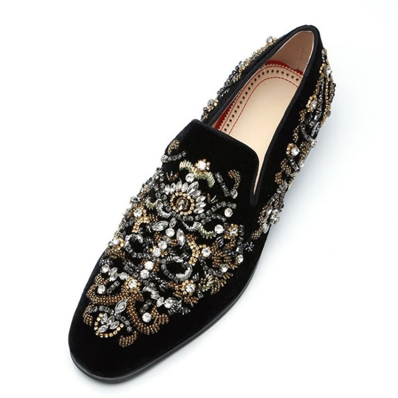 Rhinestone Pyöreävarvas Miesten Oxfords