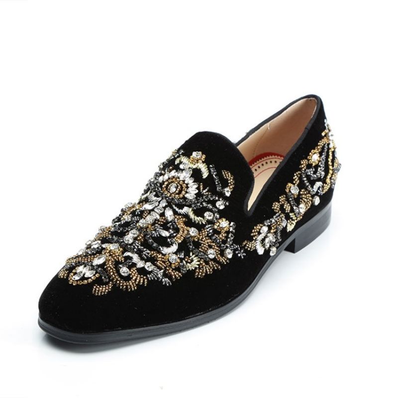 Rhinestone Pyöreävarvas Miesten Oxfords