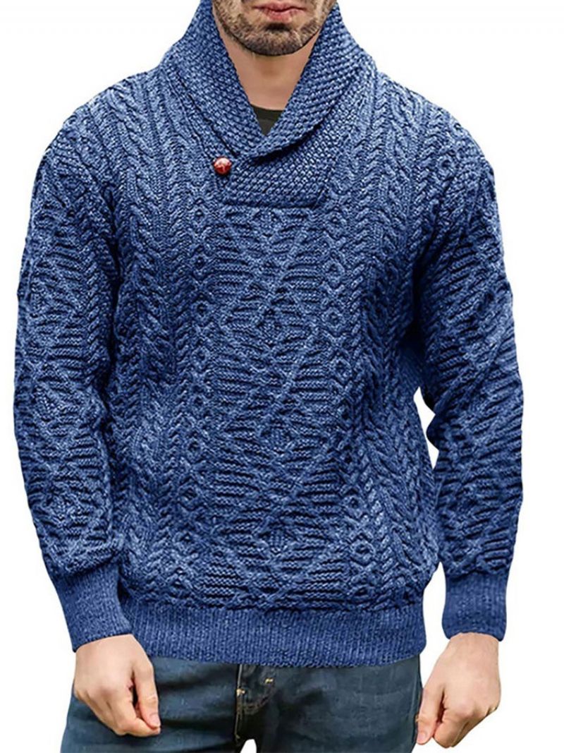 Turtleneck Button Standard Talvinen Ohut Villapaita