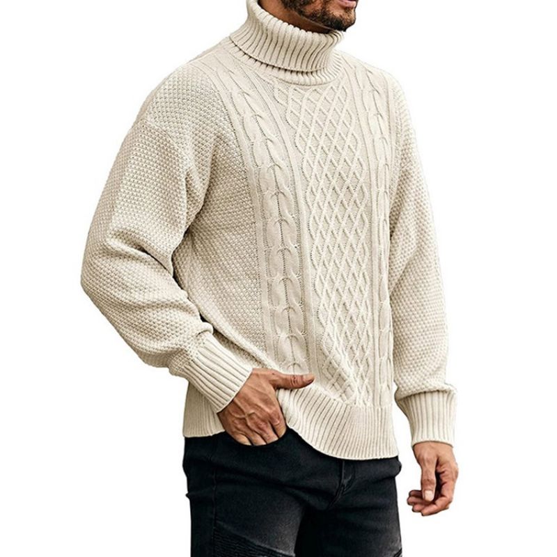 Turtleneck Plain Standard Casual Talvipaita