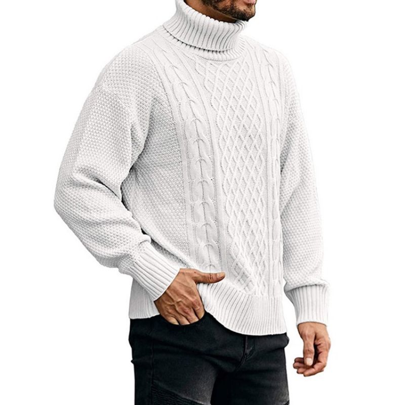 Turtleneck Plain Standard Casual Talvipaita