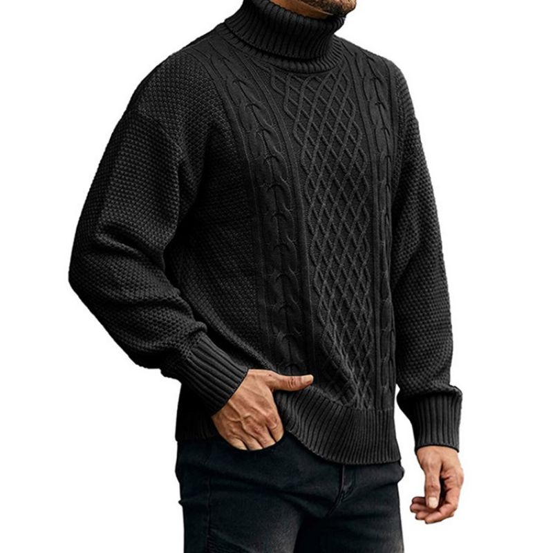 Turtleneck Plain Standard Casual Talvipaita