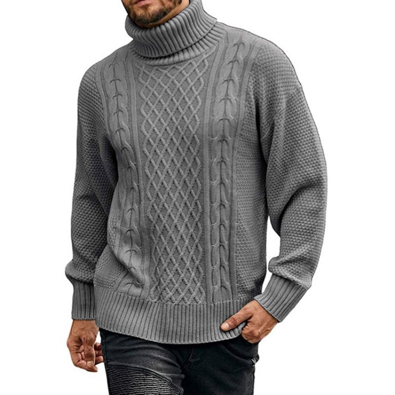 Turtleneck Plain Standard Casual Talvipaita