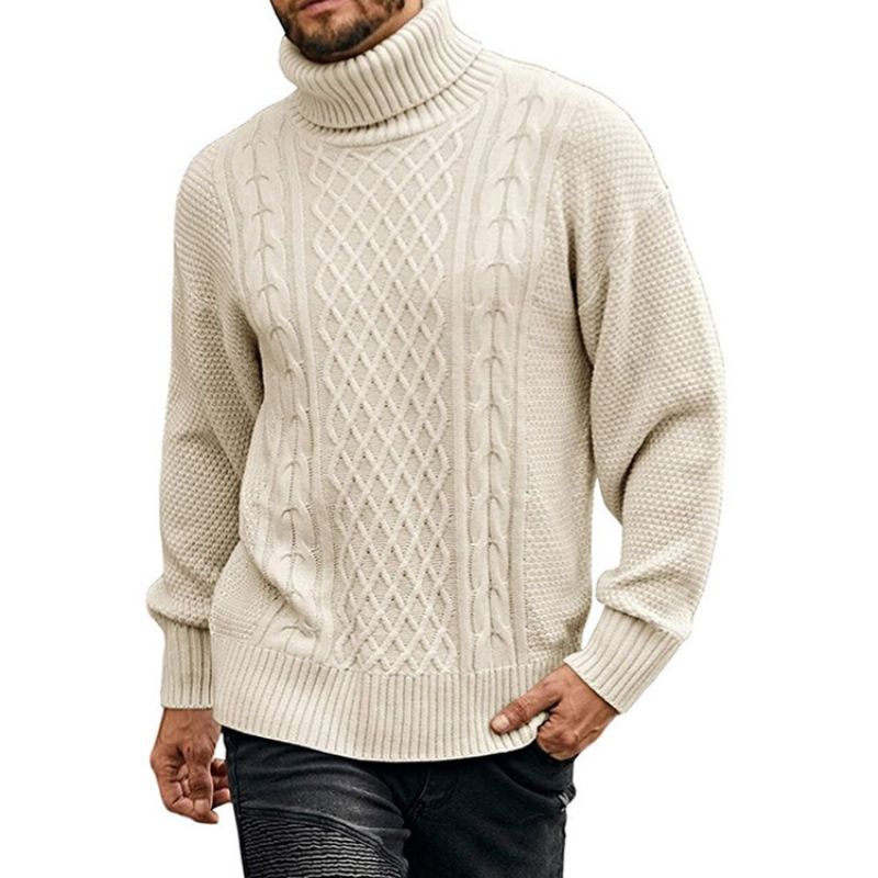 Turtleneck Plain Standard Casual Talvipaita