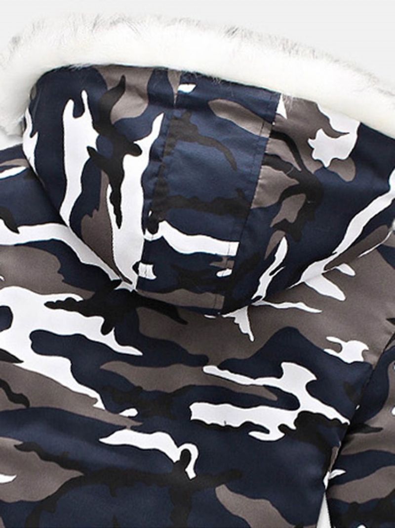 Zip Camouflage Thicken Lämmin Miesten Talvitakki