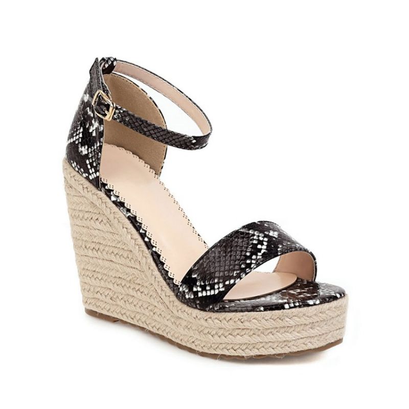 Wedge Heel Solki Open Toe Platform Sandaalit