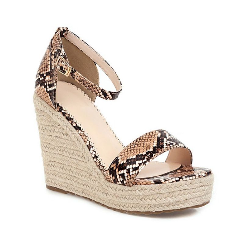 Wedge Heel Solki Open Toe Platform Sandaalit