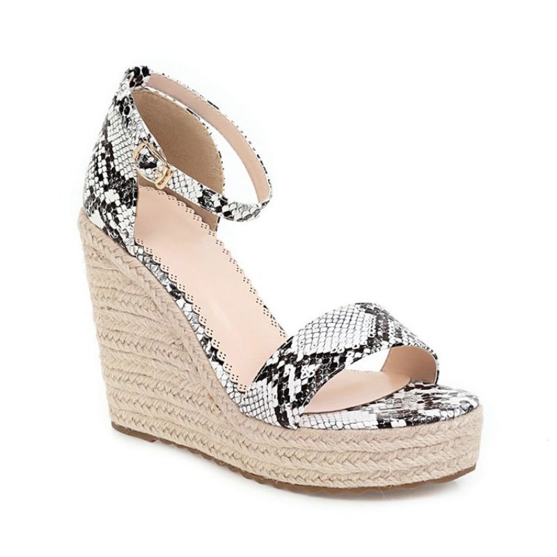 Wedge Heel Solki Open Toe Platform Sandaalit