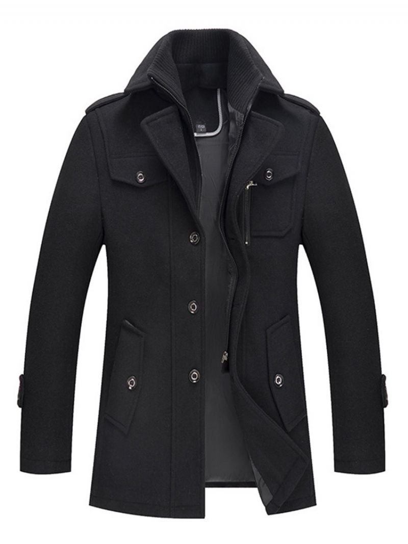 Tavallinen Standard Pocket Korean Slim Coat