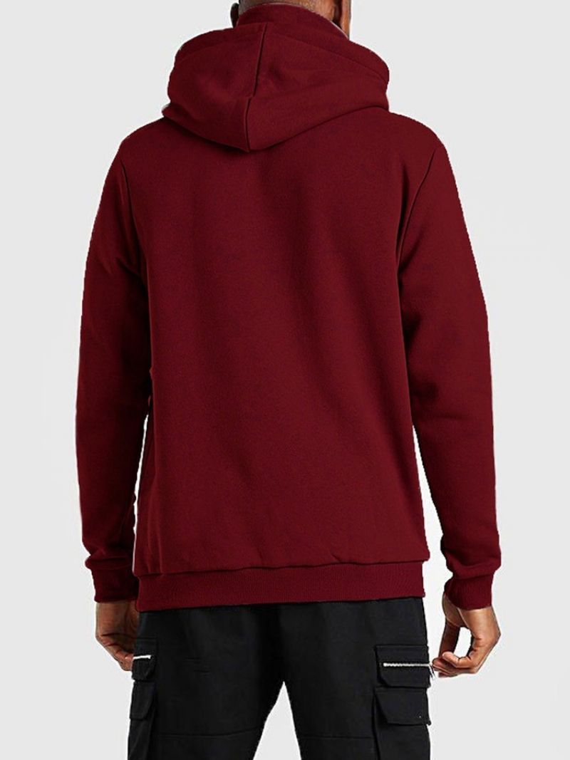 Plain Pullover Fleece Slim Eurooppalaiset Hupparit