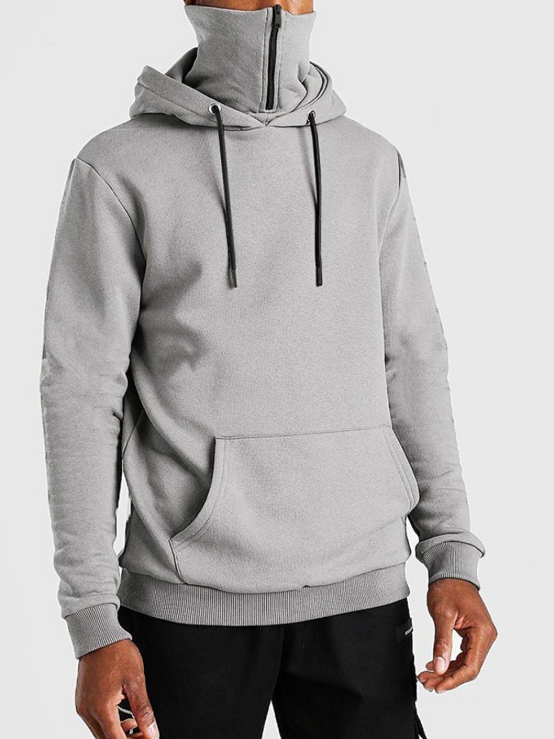 Plain Pullover Fleece Slim Eurooppalaiset Hupparit