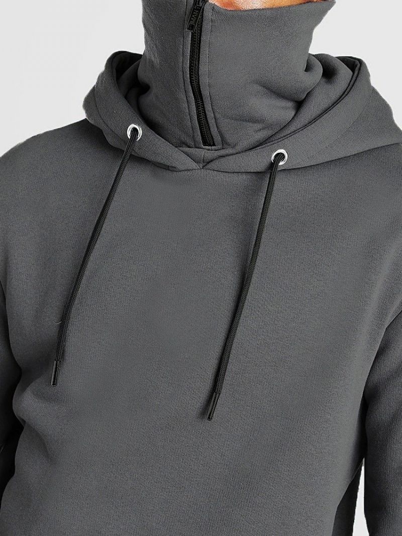 Plain Pullover Fleece Slim Eurooppalaiset Hupparit