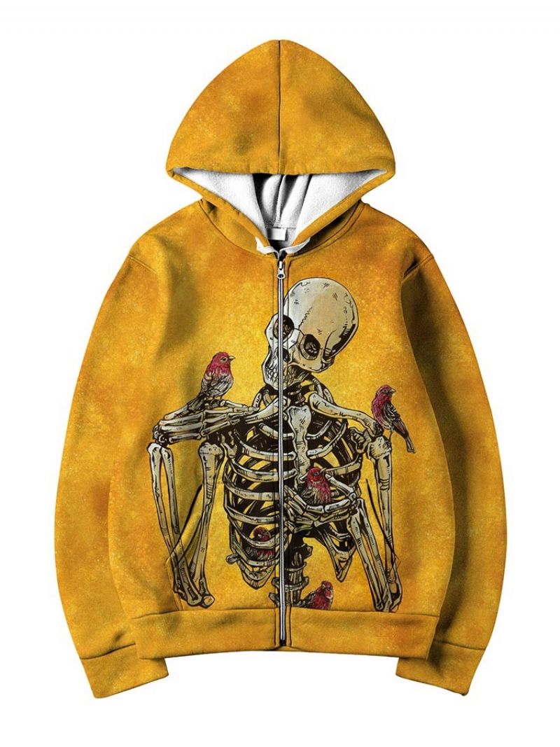 Pocket Skull Cardigan Fall European Hupparit