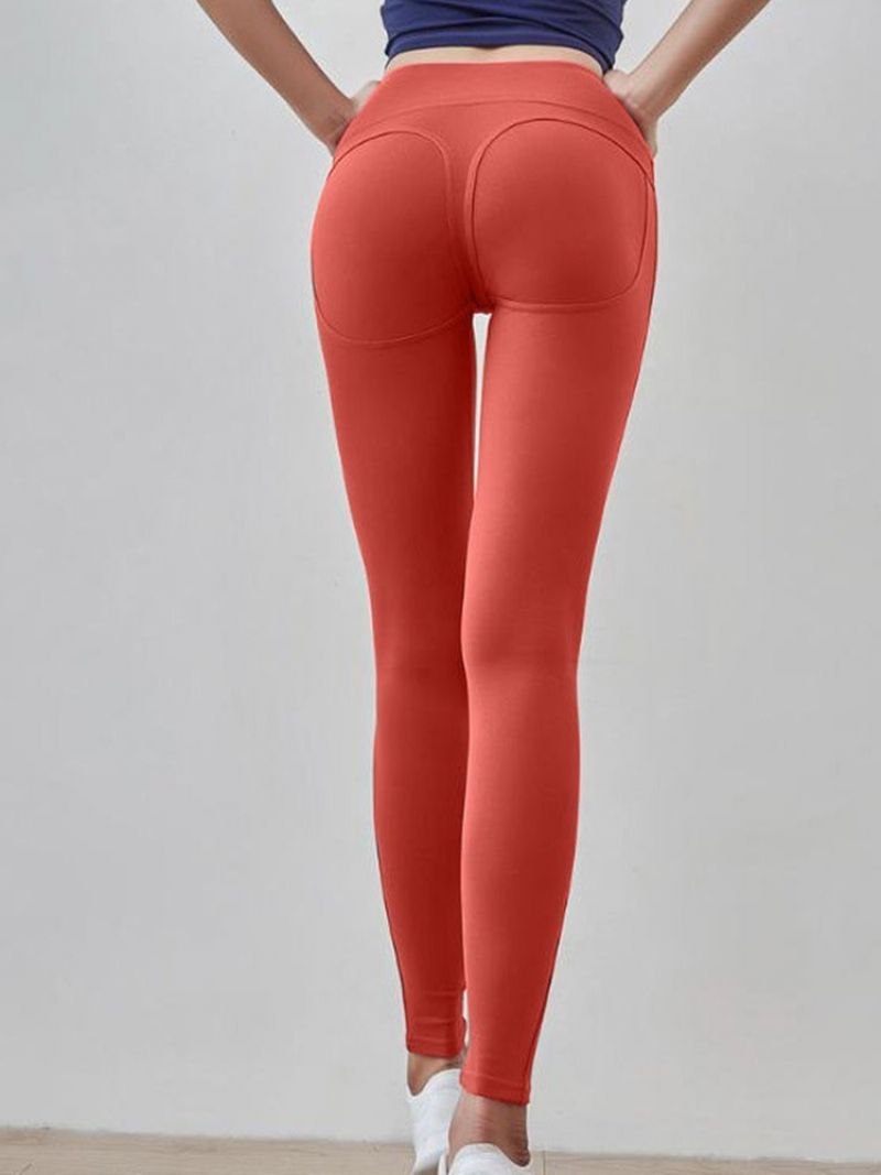 Anti-Sweat Solid Yogapants High Waist Tiktok Leggingsit