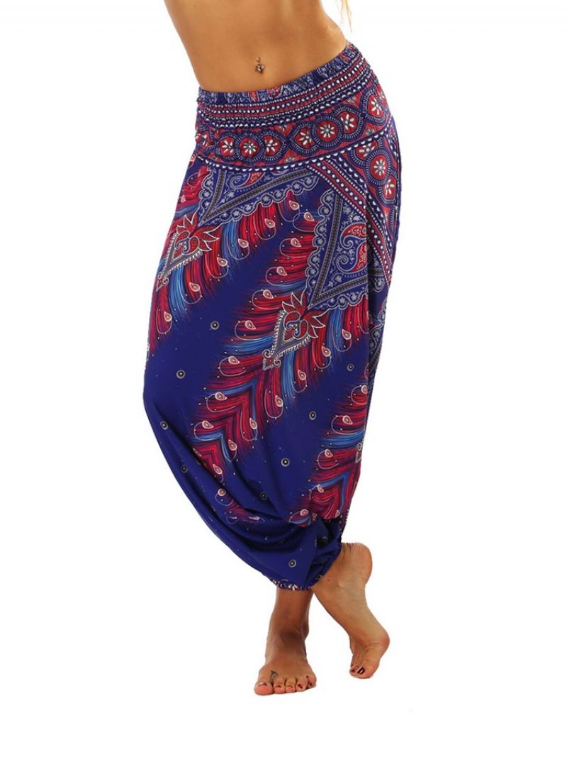 Bohemian Geometry Print Looseyoga Harem Pants