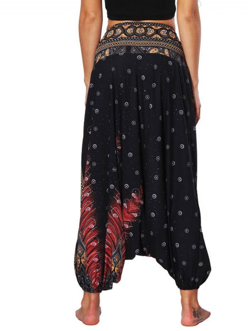 Bohemian Geometry Print Yoga Harem Jogger Pants