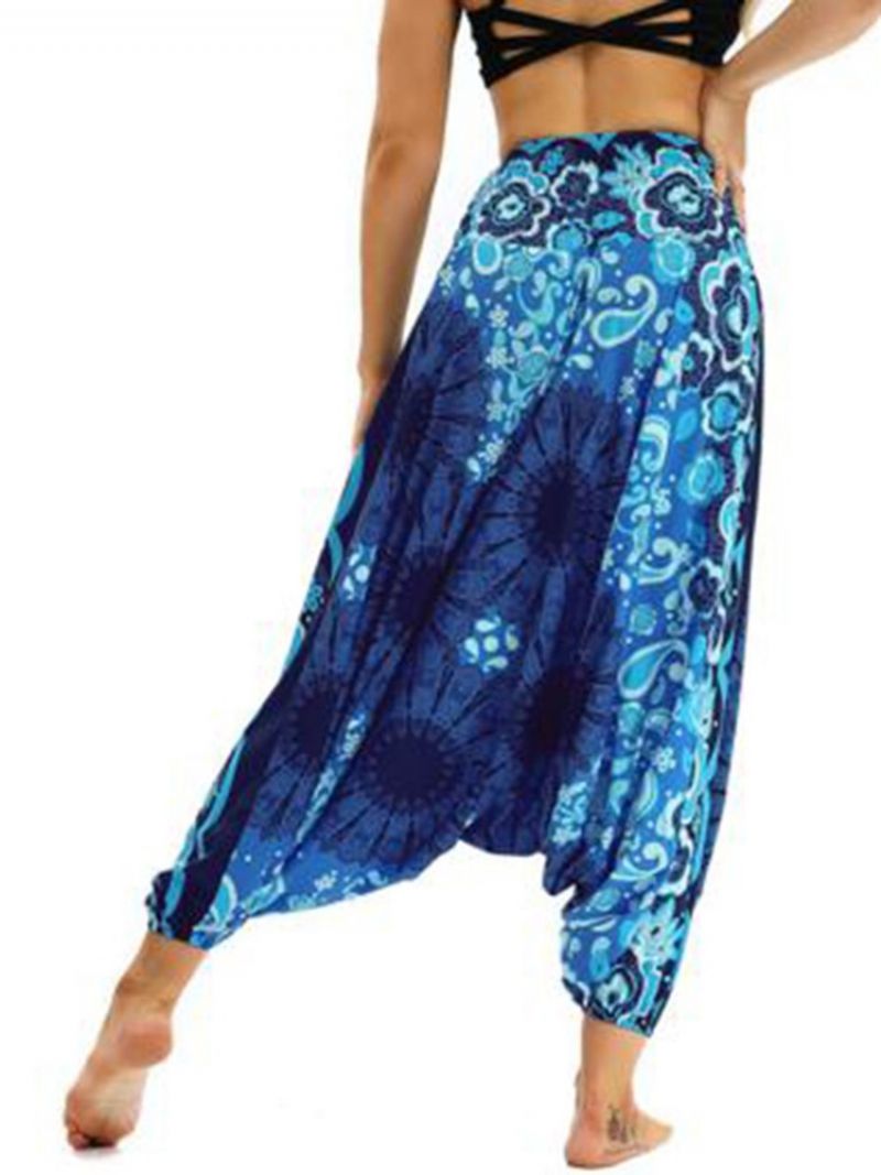 Bohemian Geometry Print Yoga Harem Pants