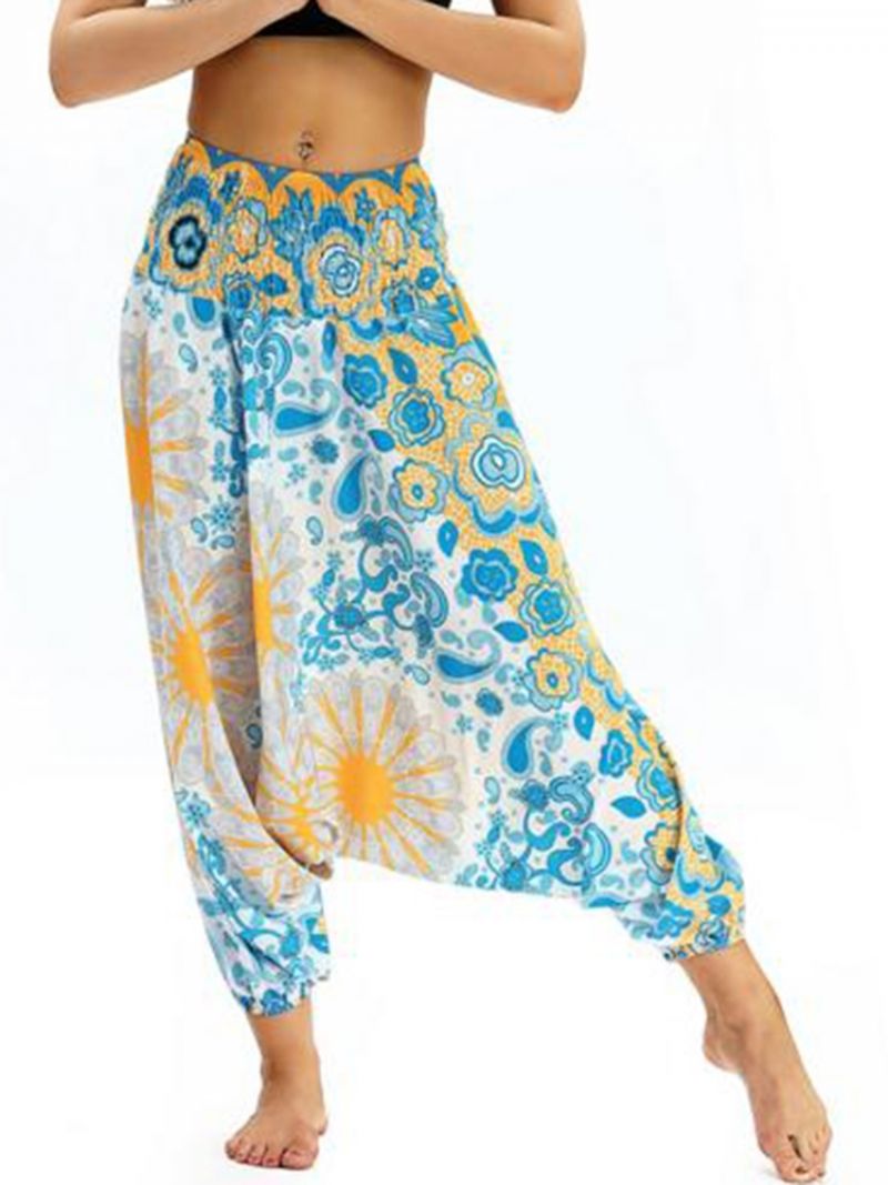 Bohemian Print Yoga Harem Jogger Housut