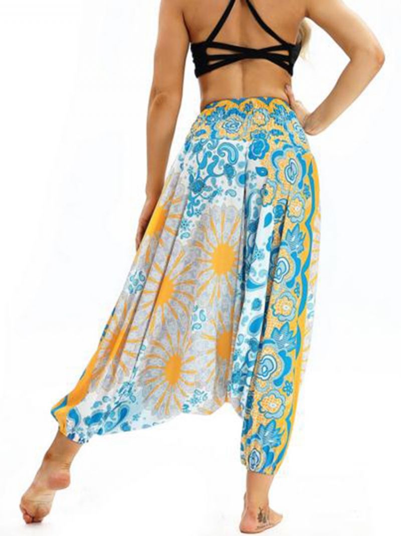 Bohemian Print Yoga Harem Jogger Housut