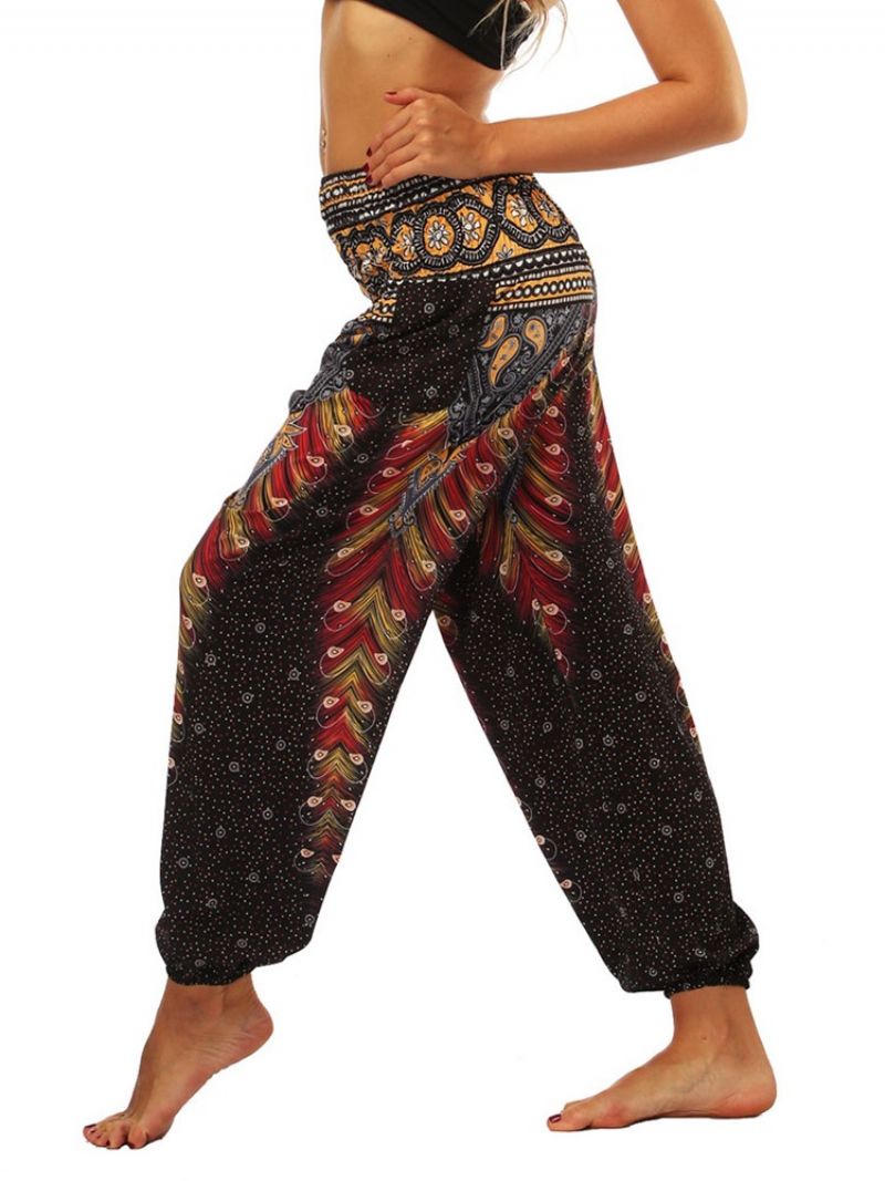 Boho Geometric Print Street Dance Yoga Pants