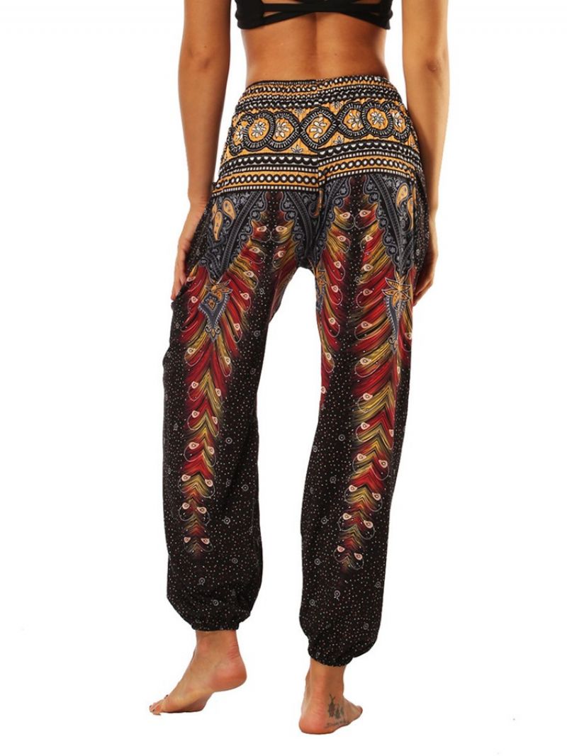 Boho Geometric Print Street Dance Yoga Pants