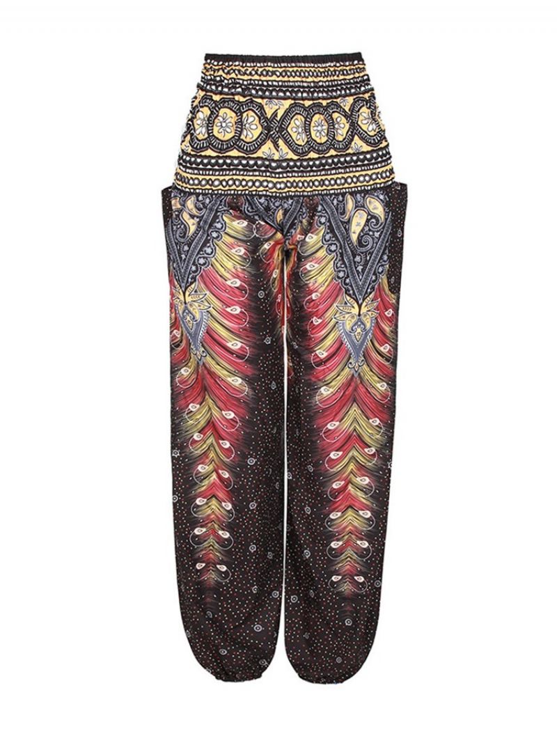 Boho Geometric Print Street Dance Yoga Pants