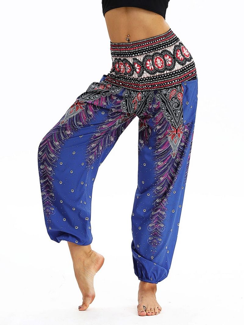 Boho Geometric Print Yoga Harem Pants