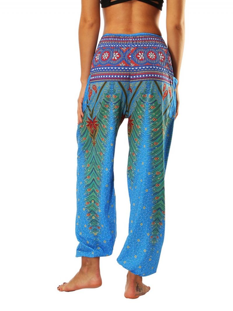 Boho Print Geometric Street Dance Joogahousut