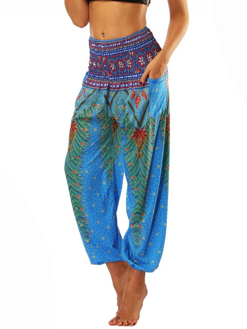 Boho Print Geometric Street Dance Joogahousut