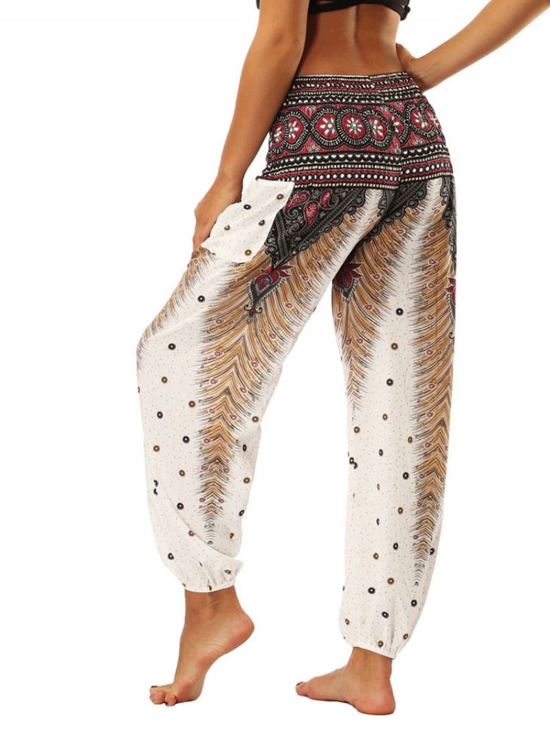 Boho Print Geometric Summer Yoga Harem Pants