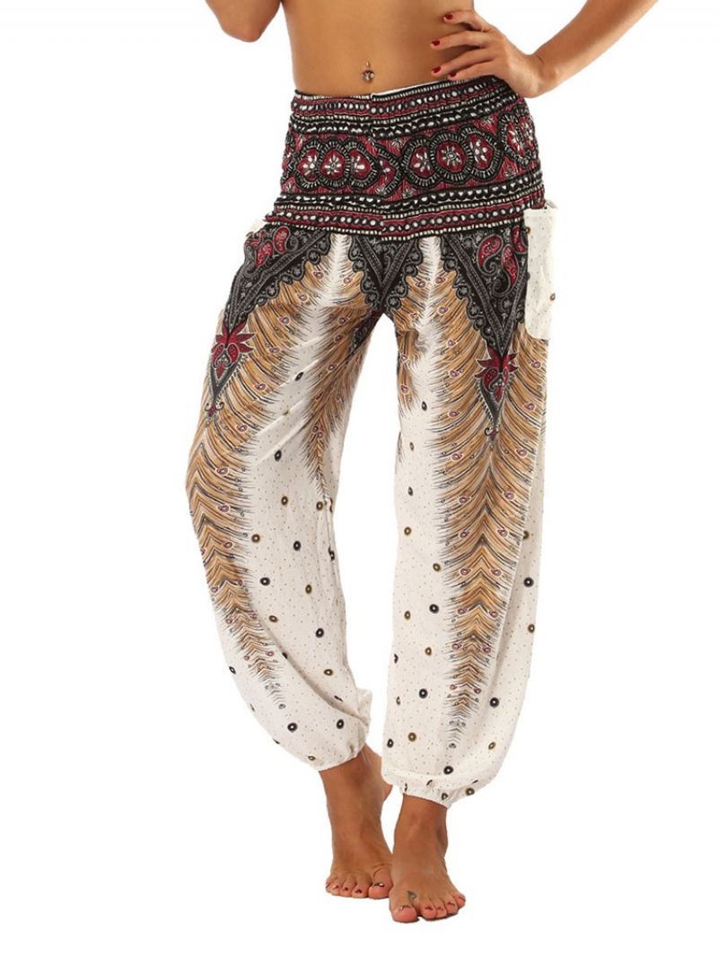 Boho Print Geometric Summer Yoga Harem Pants