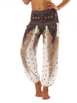 Boho Print Geometric Summer Yoga Harem Pants