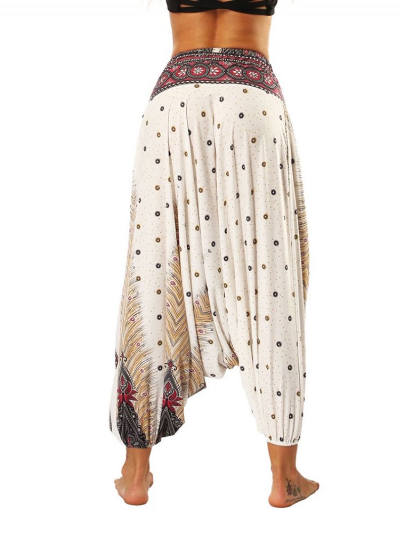 Boho Print Yoga Harem Jogger Housut