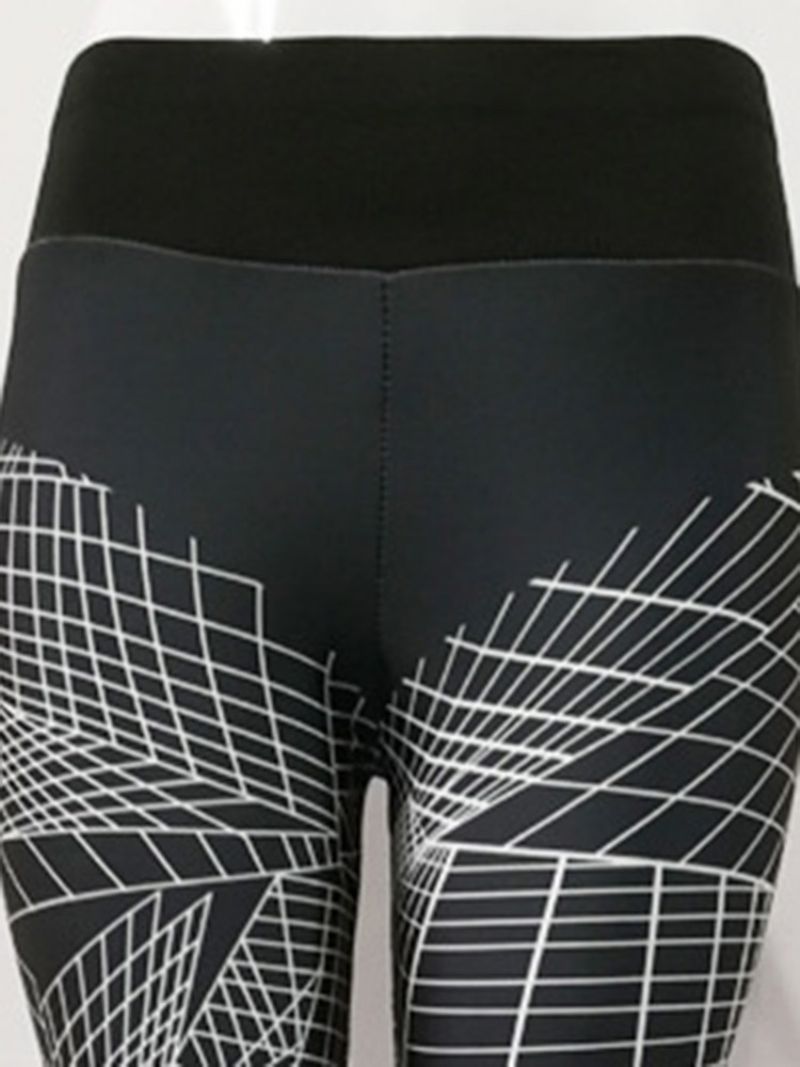 Hengittävä Geometrinen Push Up Gym Sport Leggingsit Jooga Housut Korkea Vyötärö Tiktok Leggingsit