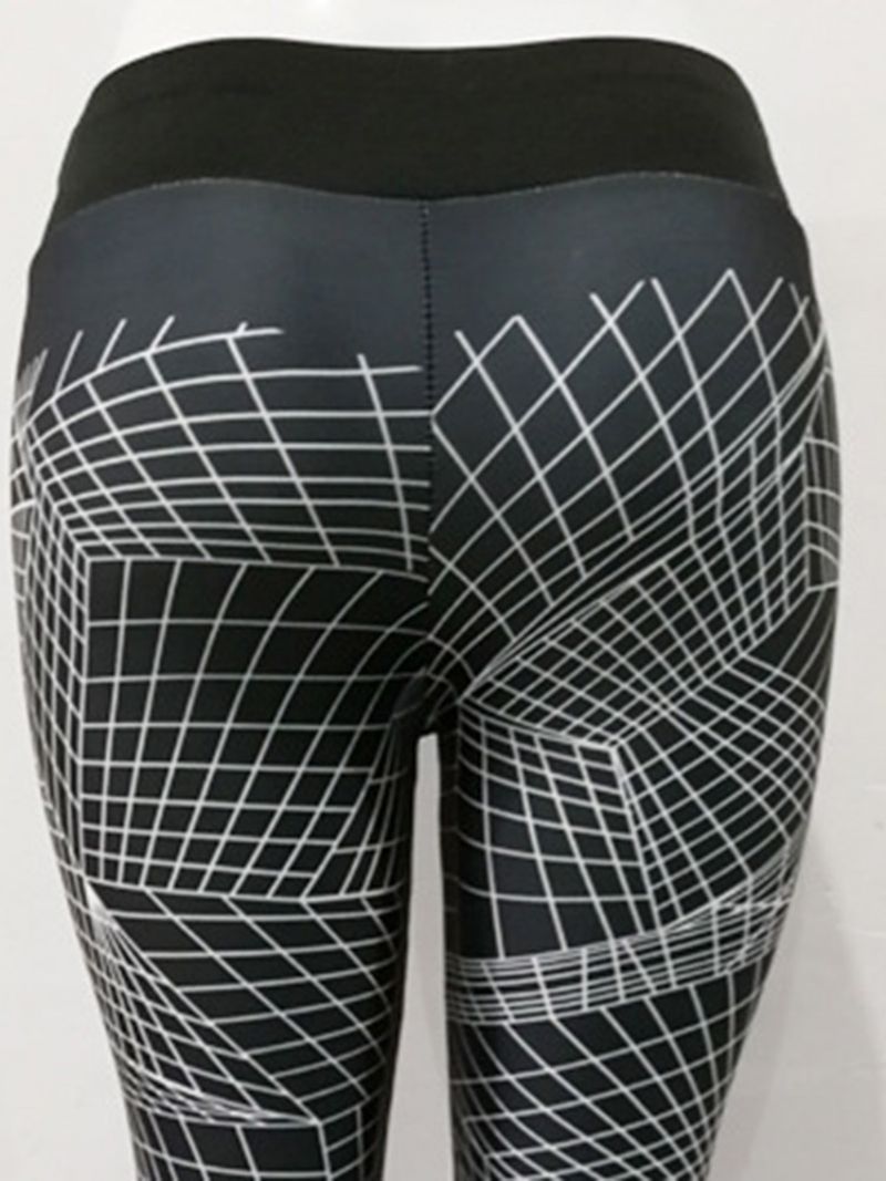 Hengittävä Geometrinen Push Up Gym Sport Leggingsit Jooga Housut Korkea Vyötärö Tiktok Leggingsit