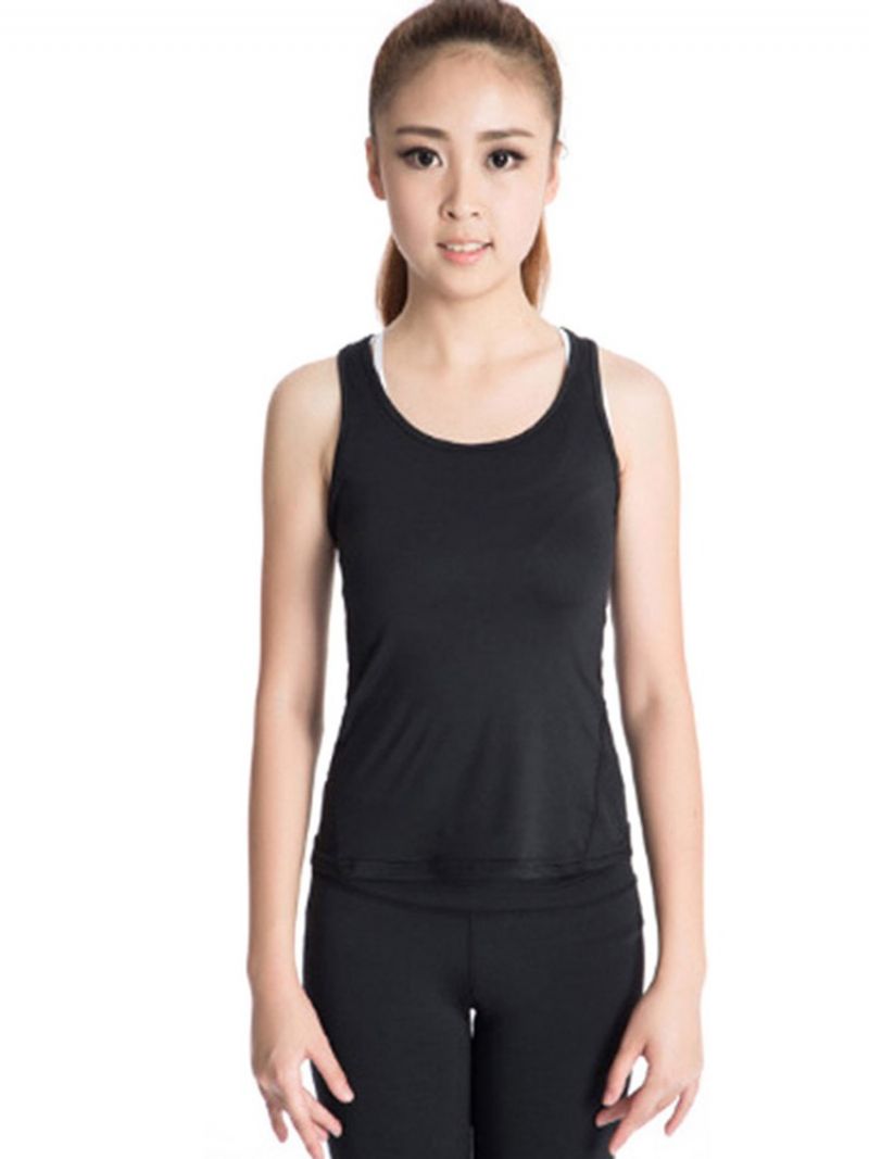 Kiinteät Quick Dry Anti-Sweat Vest Pullover Sport Topit