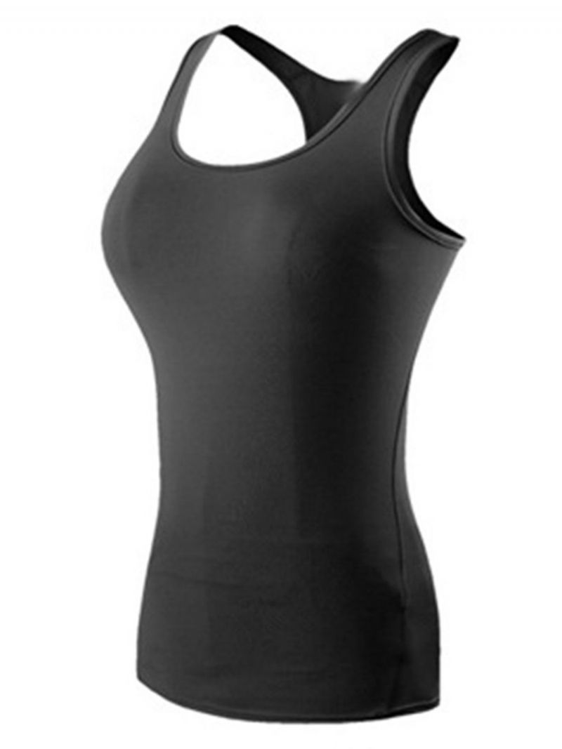 Kiinteät Quick Dry Anti-Sweat Vest Pullover Sport Topit