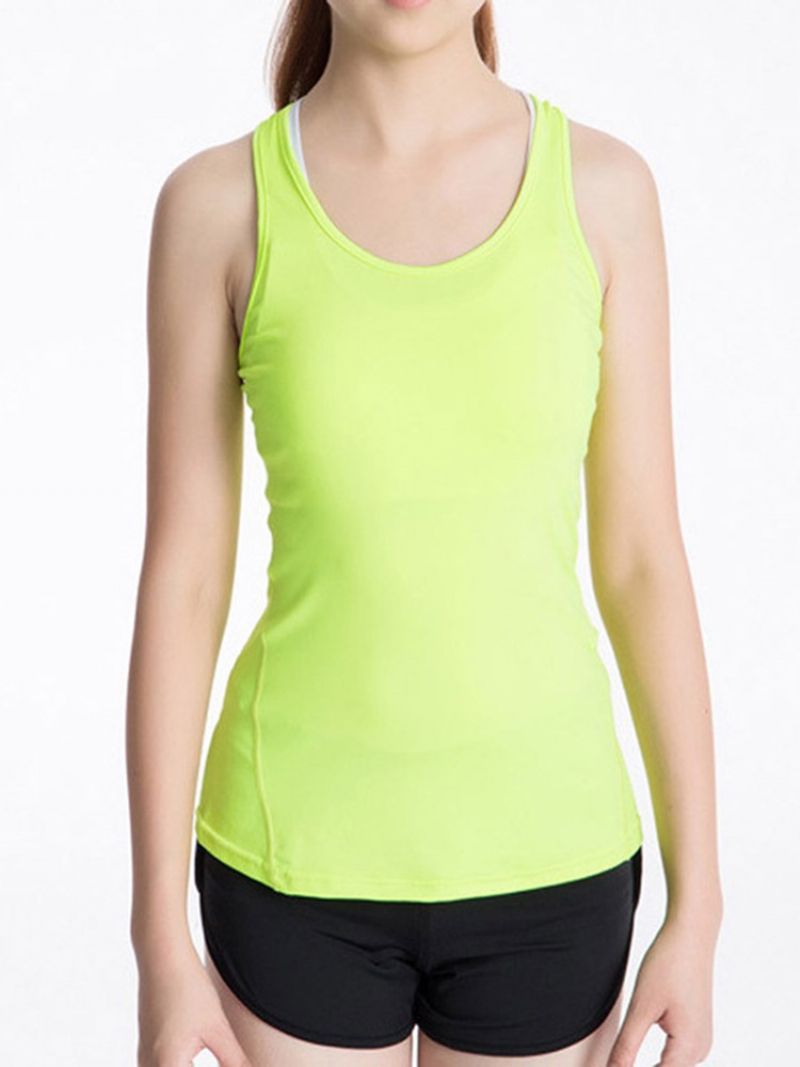 Kiinteät Quick Dry Anti-Sweat Vest Pullover Sport Topit