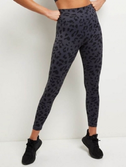 Leopard-Puuvillasekoitukset Quick Dry Summer Tennis Housut Jooga Housut Korkea Vyötärö Tiktok Leggingsit