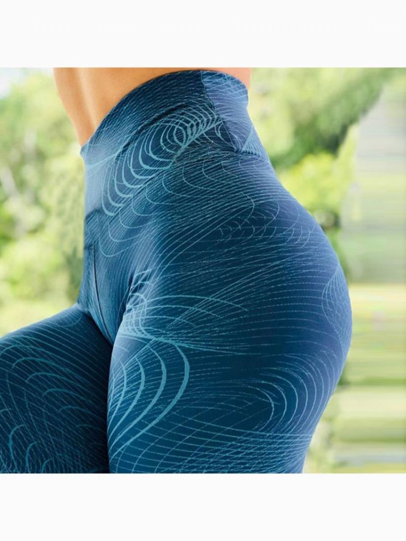 Naisten Print Korkea Vyötärö Täyspitkä Fitness Jooga Leggingsit Korkea Vyötärö Tiktok Leggingsit