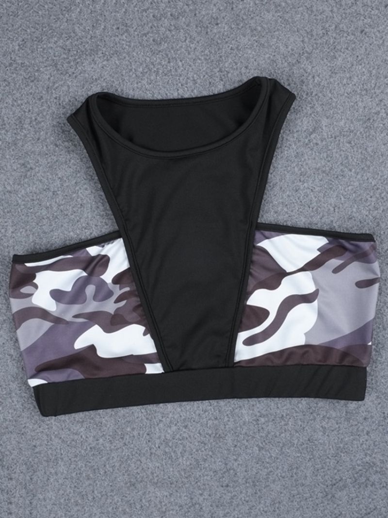 Tulosta Anti-Sweat Camouflage Pullover Jooga-Urheilusetit