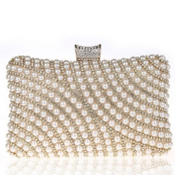 Graceful Beaded Clutch